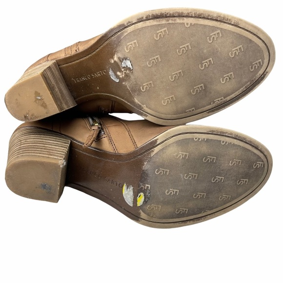 Franco Sarto Dotty Brown Ankle Boots 9M - Picture 5 of 9